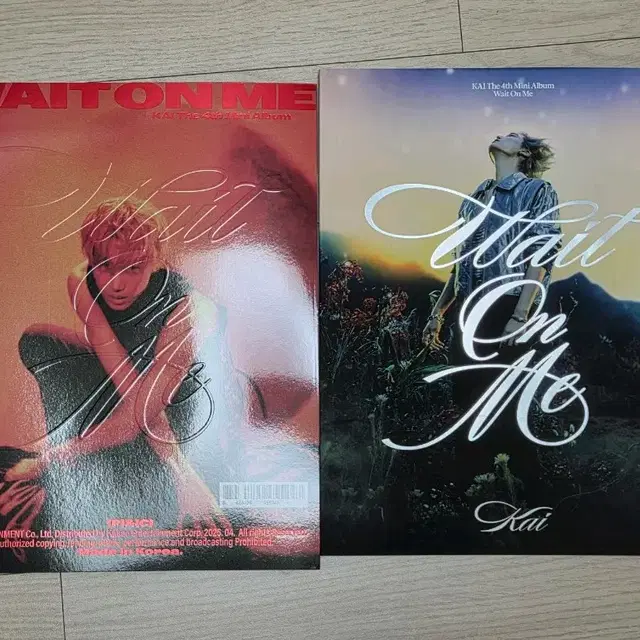 (일괄)엑소 카이 2집 3집 피치스 웨잇온미 포토북 개봉앨범