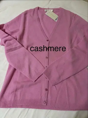 미사용 유니클로 캐시미어 V넥 가디건