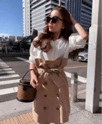 sheller 셰리에 트렌치 셔츠 원피스 스커트 셋업