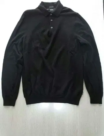 HUGO BOSS 블랙 니트 셔츠