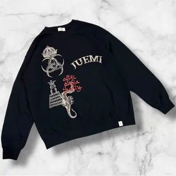 JUEMI 맨투맨 트레이닝복 블랙 프리 사이즈