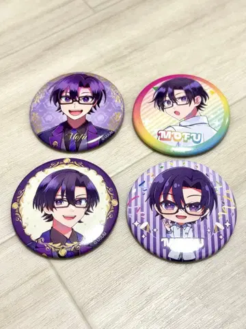 카라피치 컬러풀 피치 모후 푸피파 캔뱃지 세트 4종류