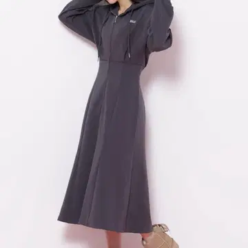 JILLbyJILLSTUART 다이버 후디 롱 원피스