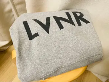LVNR 후드 부착 맨투맨 그레이