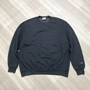 챔피온 맨투맨 트레이닝복 무지 그레이 XL 속기모