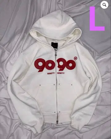 9090 girl OG Logo Zip Hoodie
