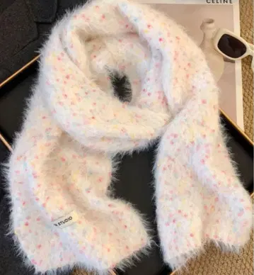 STUDIO 포근포근 도트 머플러