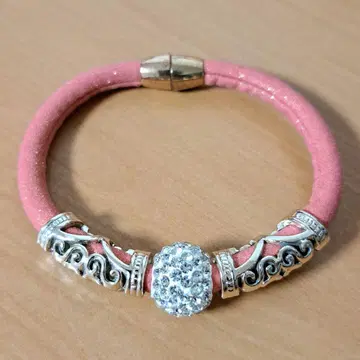 마그넷 클로징 팔찌 핑크