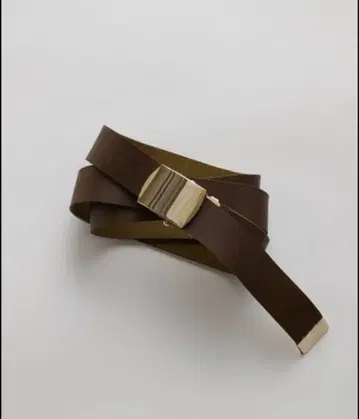 미사용 새상품 윔 가젯 가죽 GI 벨트 다크 브라운