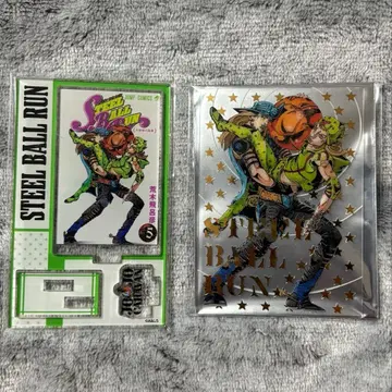 죠죠 캐러밴 자이로 금박 클리어 카드 아크릴 스탠드