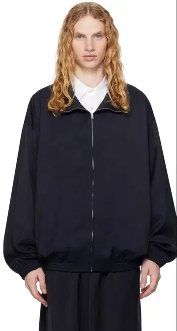 네이비 플루이드 트랙 자켓