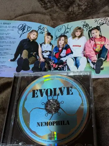 친필 사인 CD NEMOPHILA / EVOLVE 라우드락