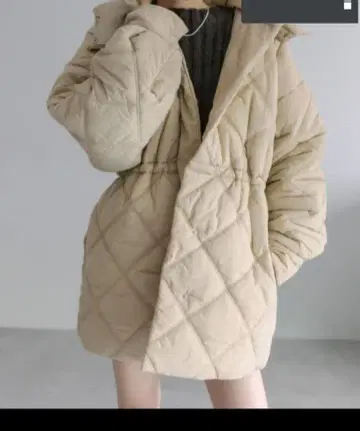 mystic 퀼팅 자켓 size 2 베이지