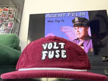 USA VOLTFUSE 캠핑 코듀로이 캡 와인