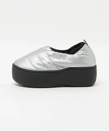 SUBU 실버 통굽 슬립온 수납 봉투 포함 24cm~25cm (0)