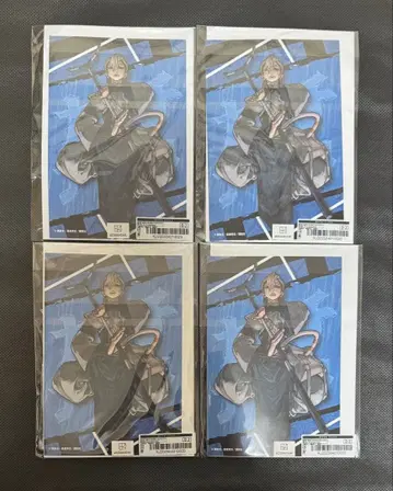 가치액터 복권 메이트 D상 엽서 부착 캔뱃지 세트 잔카 4세트