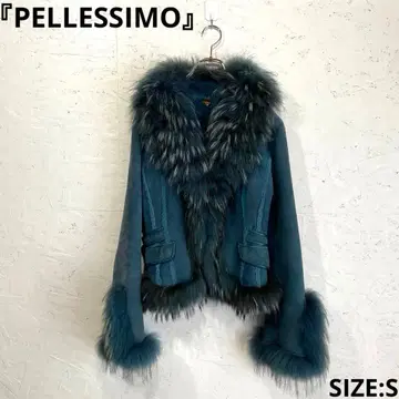 [ PELLESSIMO ] 무스탕 자켓 퍼 자켓 S