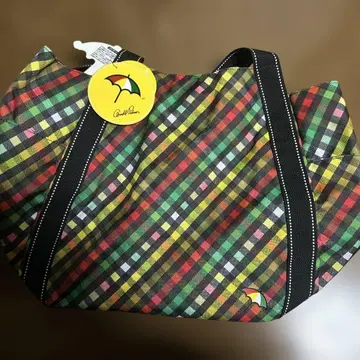 컬러풀 체크 토트백