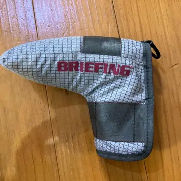 BRIEFING 퍼터용 골프헤드커버 그레이 체크 무늬
