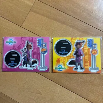 주토피아2 해피 복권 아크릴 스탠드 G상 세트