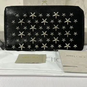 새상품급 지미추 지갑 장지갑 스타 스터드 라운드 지퍼