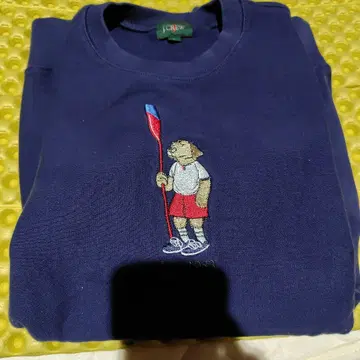 J.CREW 다크 네이비 맨투맨 리버스 위브 L