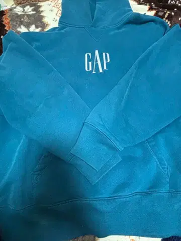 GAP 후드 부착 후드티 파랑 1969년 설립