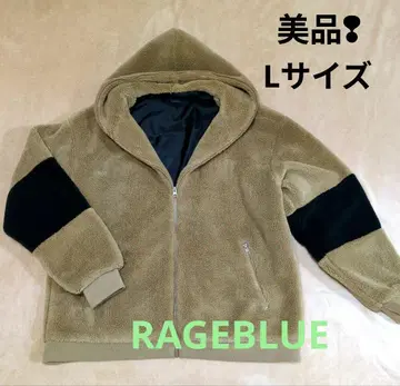 새상품급 RAGEBLUE 플리스 자켓 보아 블루종 L 사이즈 베이지