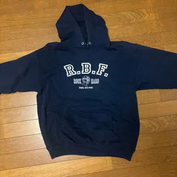 R.B.F. 로고 네이비 후드티 TULTEX L 사이즈
