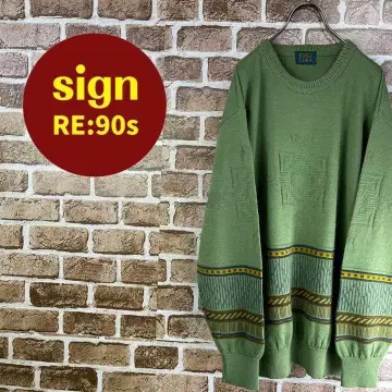 90's KINGS ROAD 일본제 쇼와 레트로 디자인 니트 초레어