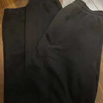 NAVY 블랙 스웨트 팬츠 M