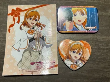 러브 라이브 슈퍼스타 시부야 카논 캔뱃지 2종 브로마이드 로프트