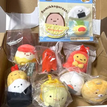 스미코구라시 음식 테마 손바닥 봉제 인형