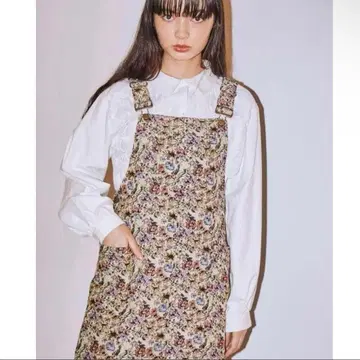 merry Jenny 자카드 롱 점프 스커트