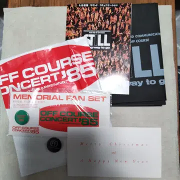 OFF COURSE 콘서트 굿즈 플라이어 배치 메시지 카드