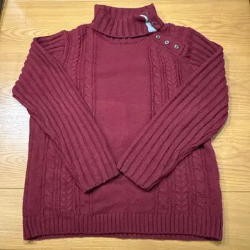 더 샵 TK 보르도 터틀넥 니트 스웨터 M 사이즈