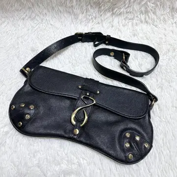 숄더백 골드 금장 장식 블랙 블랙 백