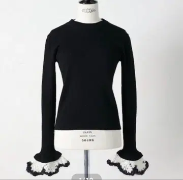 크로셰 슬리브 크루넥 니트 / gypsohila