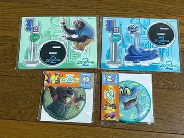 주토피아2 happy 복권 아크릴 스탠드 캔 거울 묶음 판매 세트