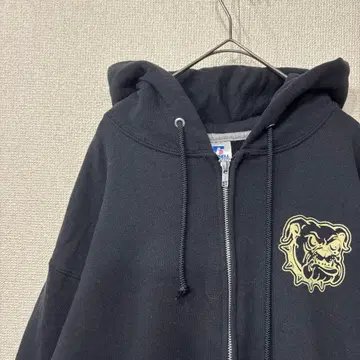 러셀 후드티 지퍼 로고 팀 미국 빈티지 의류 L 3417