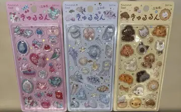 문구 여자 박람회 큐루룬 씰 BGM 3개 세트