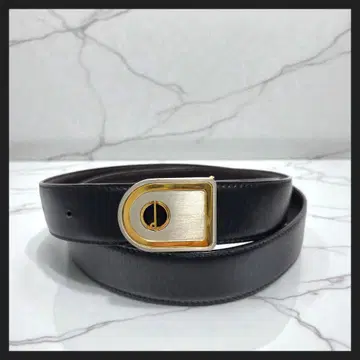 dunhill 던힐 가죽 벨트 로고 버클 블랙