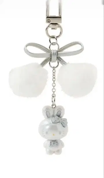 산리오 헬로키티 키링 폭신폭신 스노우래빗