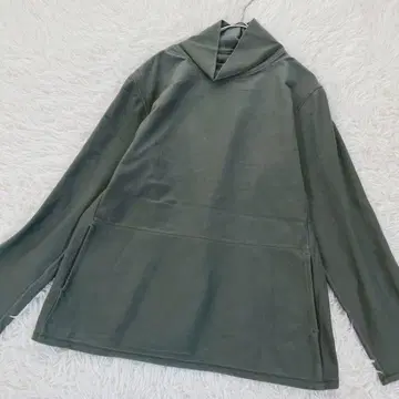 히로코비스 하이넥 긴팔 티셔츠 포켓 11호 카키 일본제