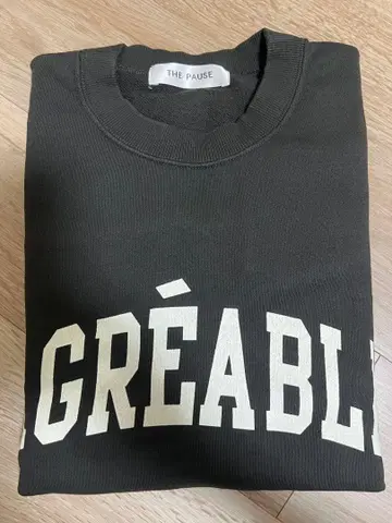 [ THE PAUSE ] 로고 맨투맨 풀오버 Whim Gazette