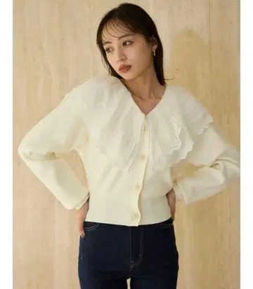 SNIDEL 레이스 스칼라 니트 풀오버