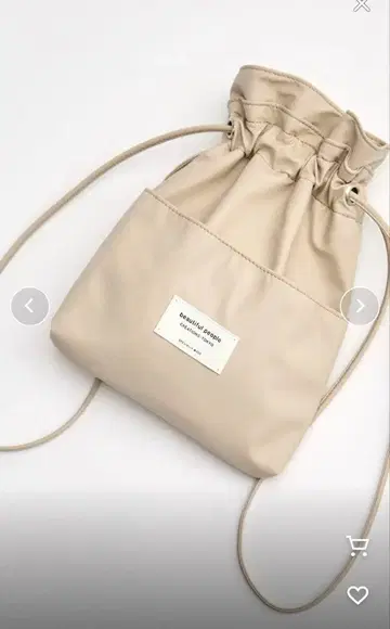 beautiful people 2WAY 숄더 복조리 백