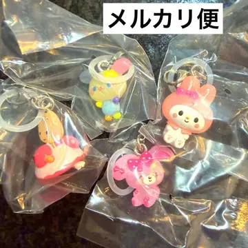산리오 윳토메지루시 액세서리 인기 캐릭터 4개 세트