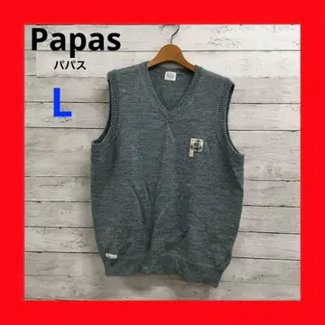 새상품급 파파스 니트 베스트 남성용 L