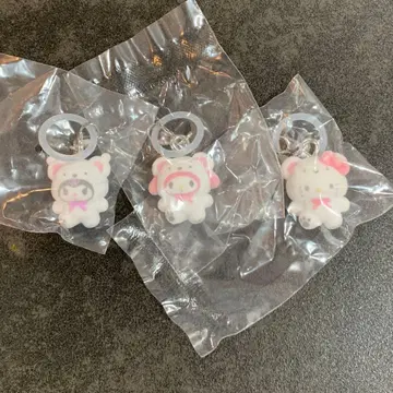 산리오 메지루시 액세서리 포근포근 스노우 키티 마이멜로디 쿠로미